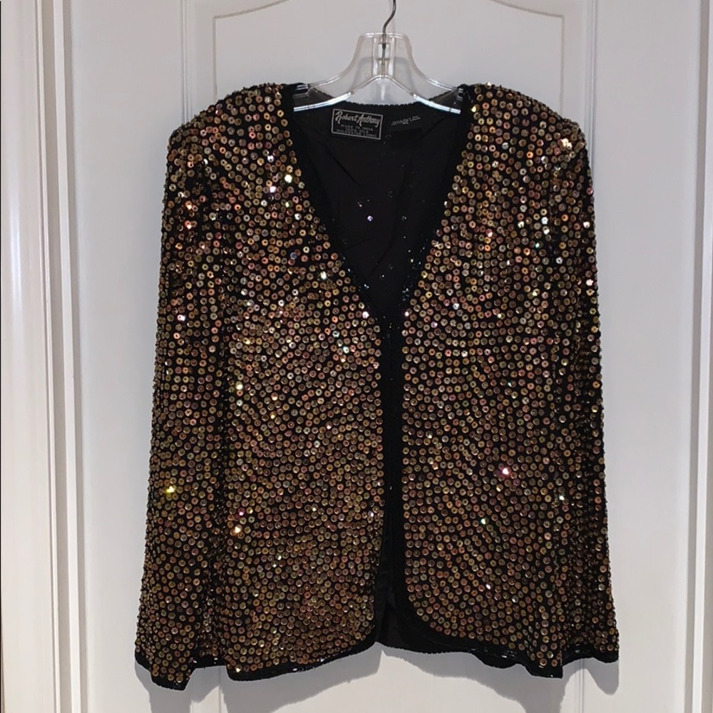Robert Anthony Sequin and Silk Jacket